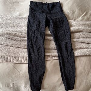 lululemon athletica Black Patterned Leggings